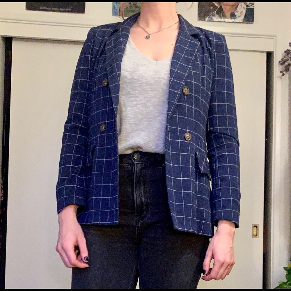 Blue Shein blazer